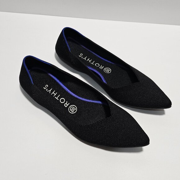Rothy's Shoes - Rothy's Black and Blue Flats